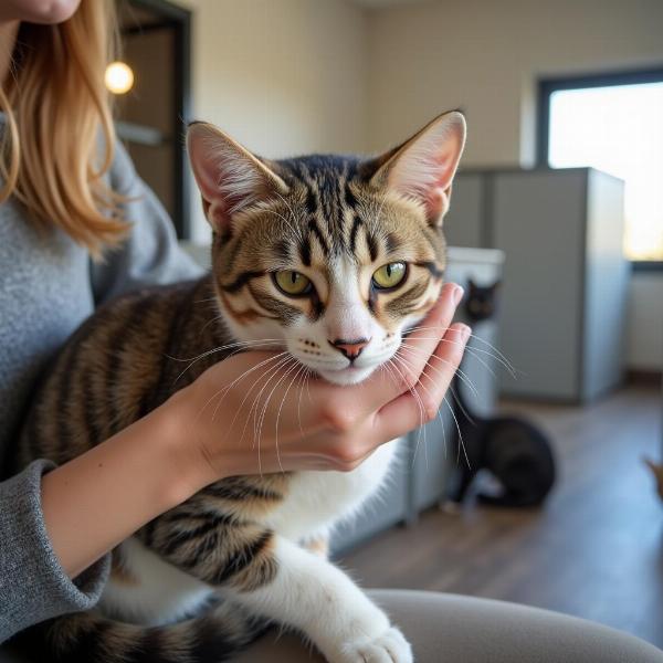 Adoptar un gato en un refugio