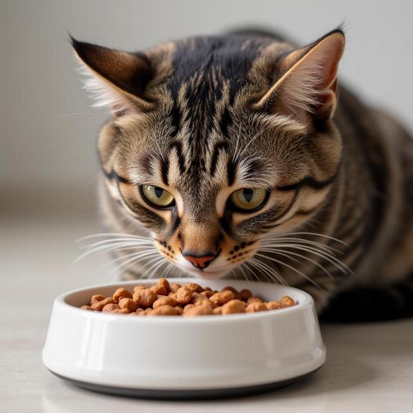 Alimentación balanceada para un gato saludable