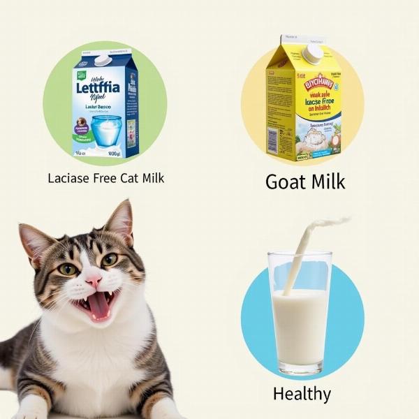 Alternativas a la leche de vaca para gatos saludables