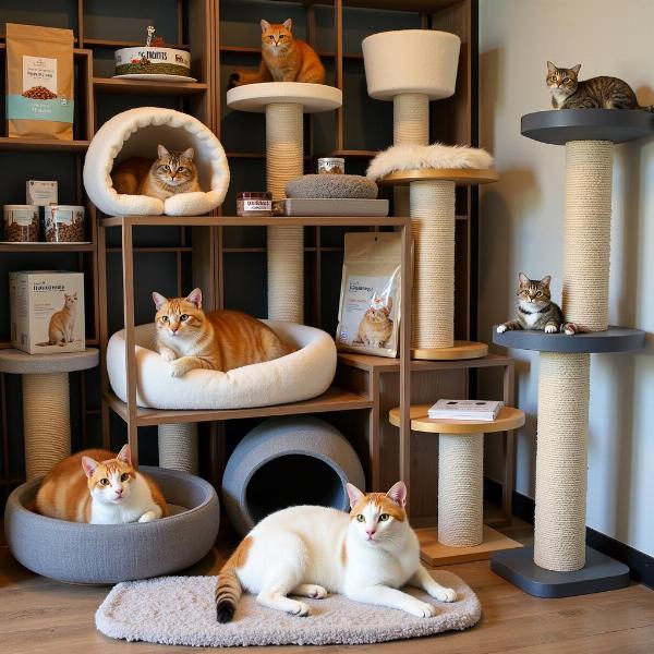 Productos Premium en una Boutique para Gatos