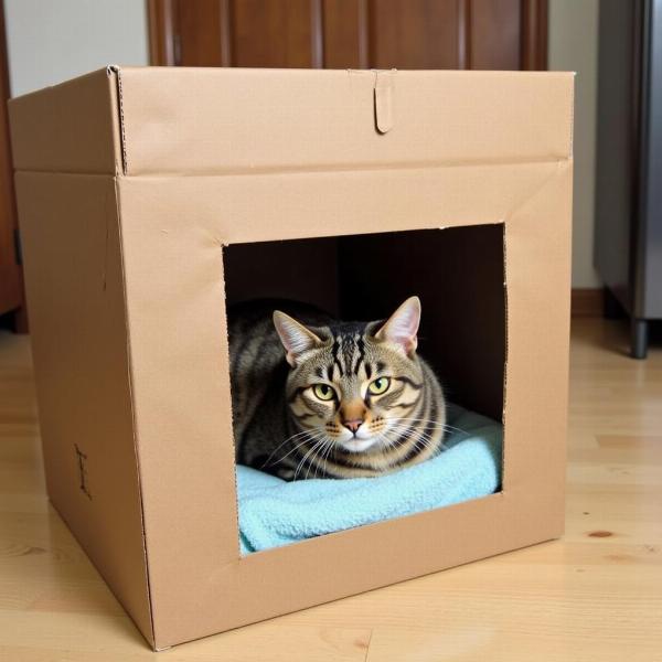 Casas para gatos hechas con cajas de cartón: Un paraíso felino DIY