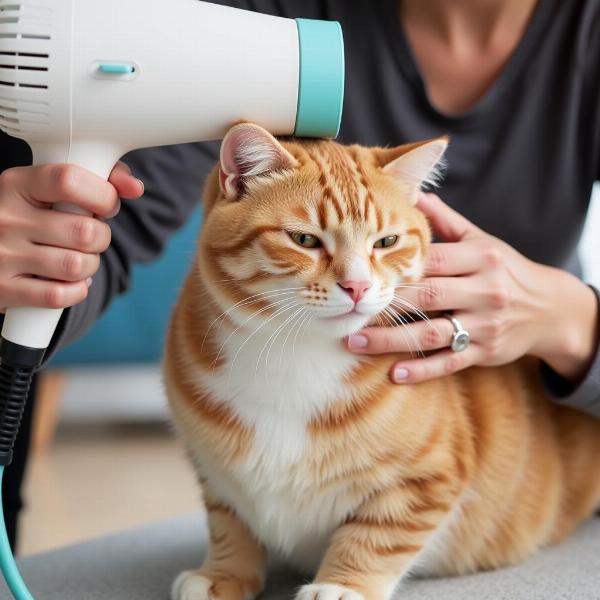 Cómo usar la secadora para gatos