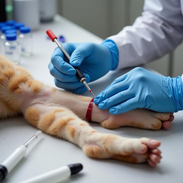 Diagnóstico de toxoplasmosis en gatos: análisis de sangre