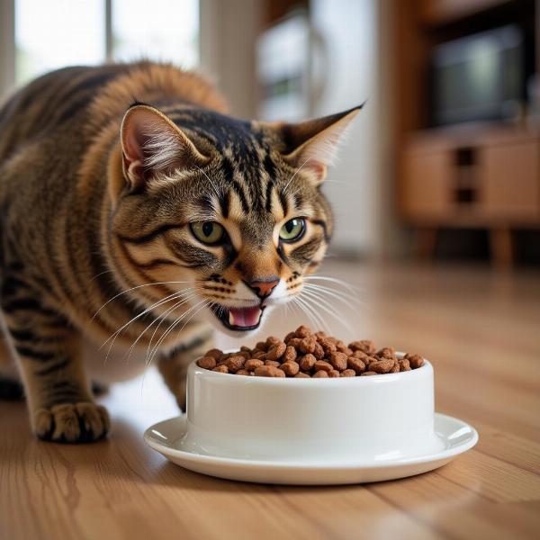 Gato comiendo Dibaq Sense