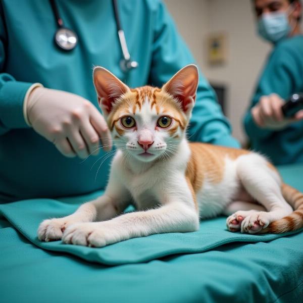 Esterilización de una gata joven