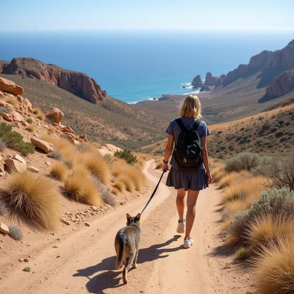 Explorar el Parque Natural Cabo de Gata con un gato