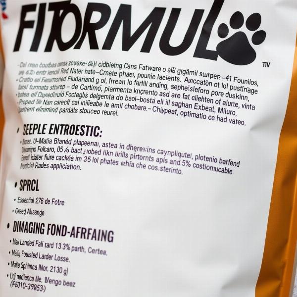 Ingredientes de Fit Formula Gato Cachorro