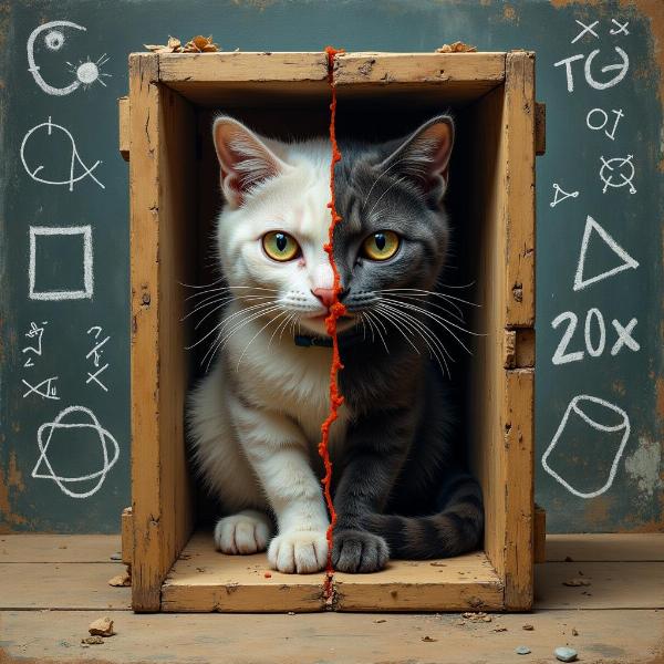 Fondo de pantalla gato de Schrödinger