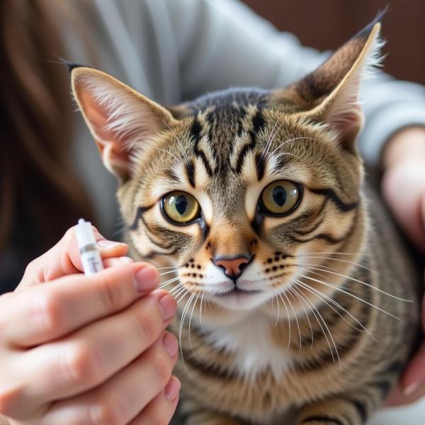 Tratamiento con insulina para gatos diabéticos