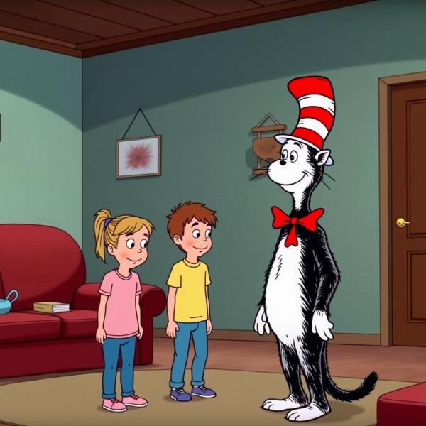 Gato con Sombrero en la película animada de 1971