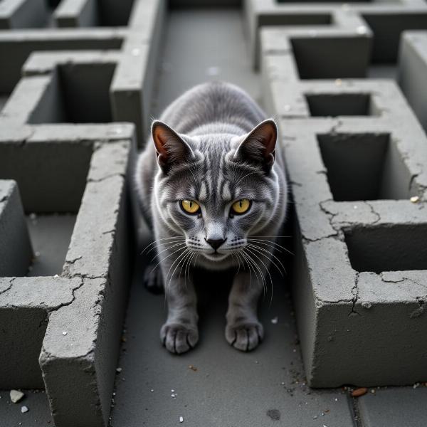 Gato de Agua aprendiendo a superar la indecisión