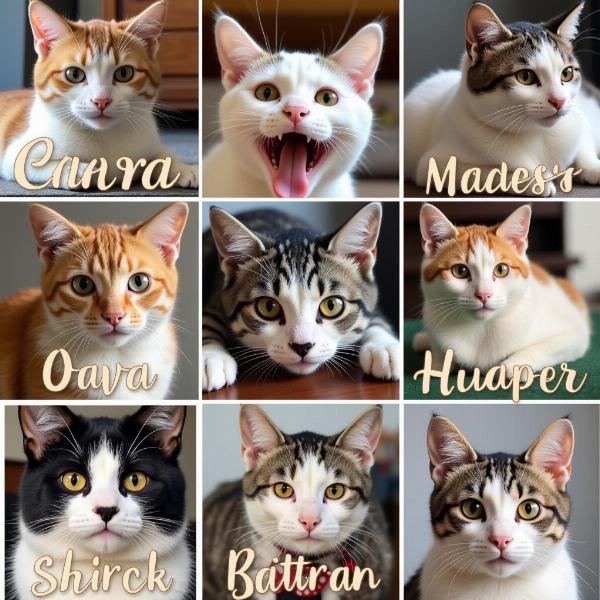 Nombres Creativos para Gatos con Letras