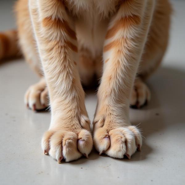 Gato con parálisis en las patas traseras por artritis