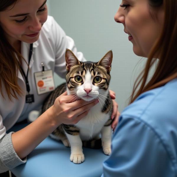 Gato Recibiendo Atención Veterinaria en Dosquebradas