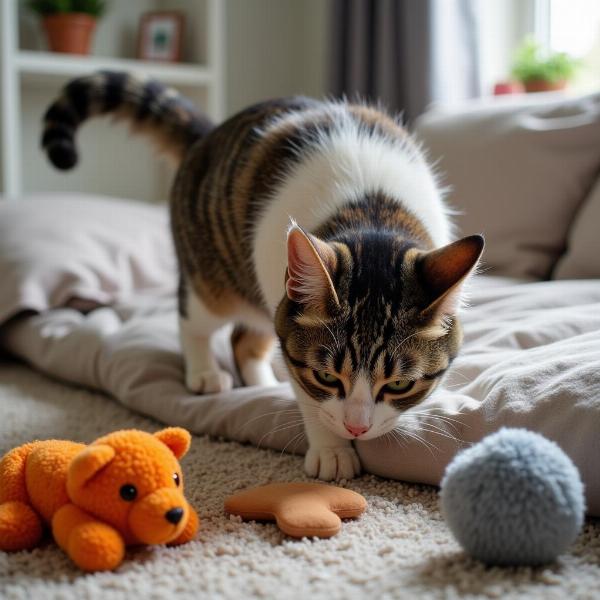 Gato relajado en su nuevo hogar