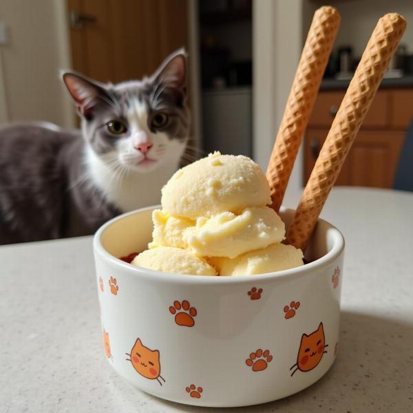 Helado para gatos