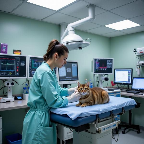 Hospital veterinario de emergencias con equipo especializado