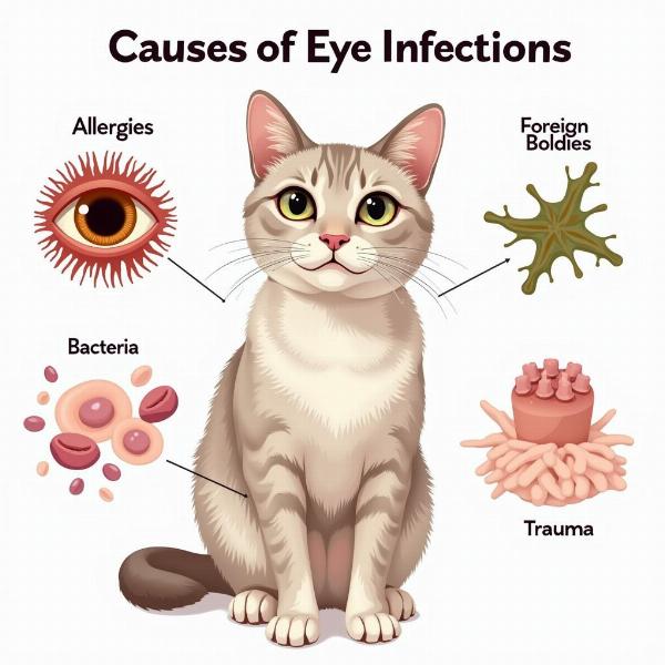 Infección en el ojo del gato: causas comunes