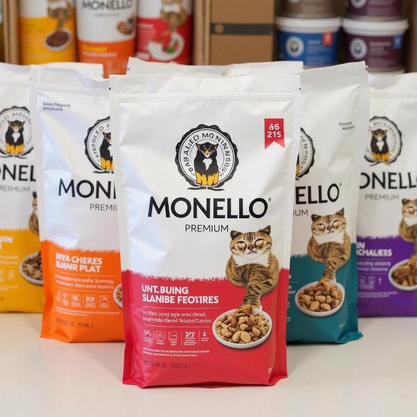 Bolsas de alimento Monello Premium para gatos