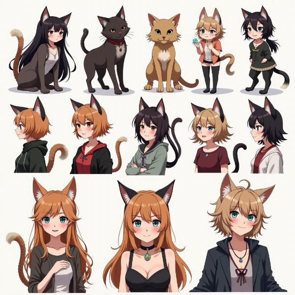 Influencia cultural en la representación de chicas anime gato