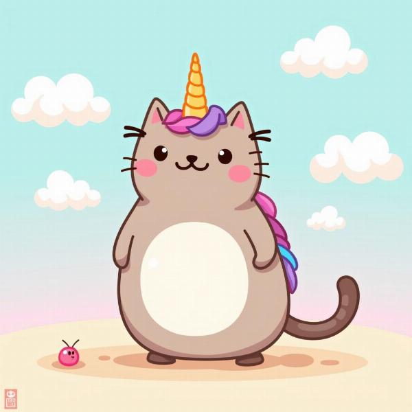 Pusheen unicornio