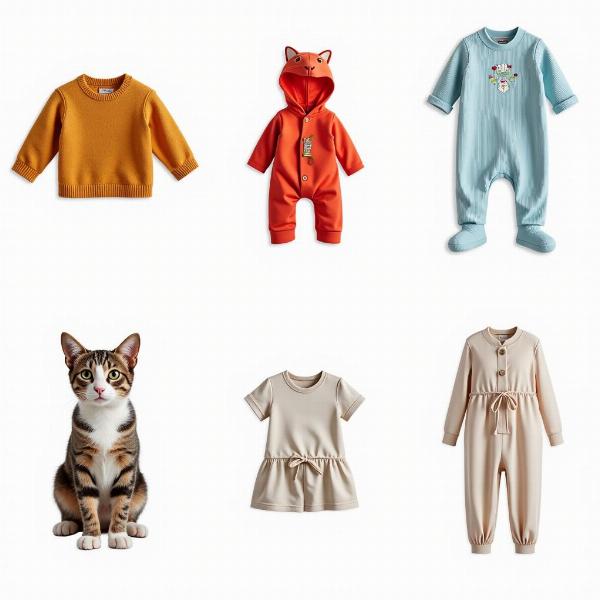 Ropa para gatos de diferentes estilos y materiales