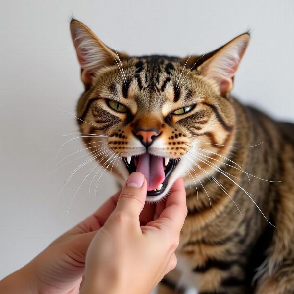 Síntomas de lesiones en la boca del gato