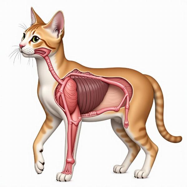 Anatomía del Sistema Respiratorio del Gato