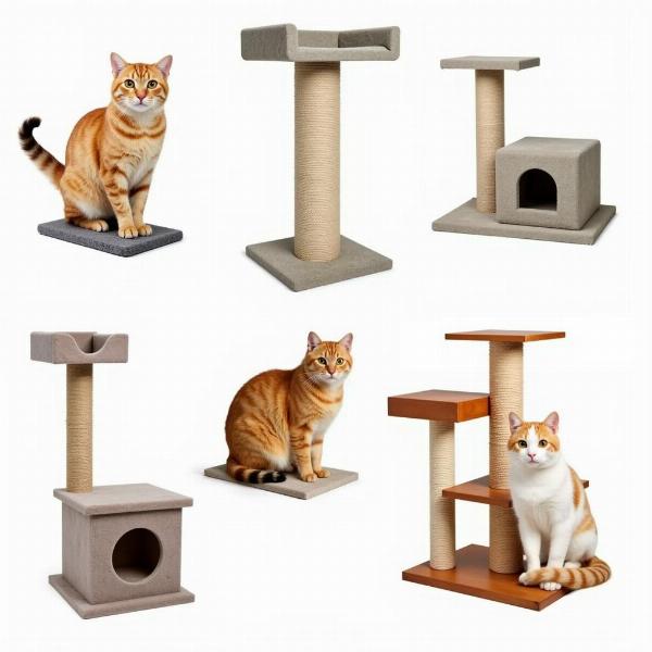 Tablero de gato với nhiều kiểu dáng và kích cỡ khác nhau