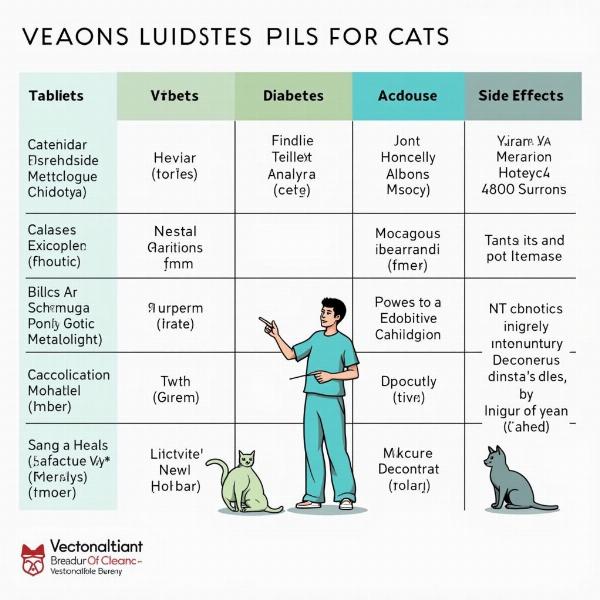 Diferentes tipos de pastillas para la diabetes felina