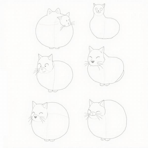 Tutorial paso a paso para dibujar un gato anime.