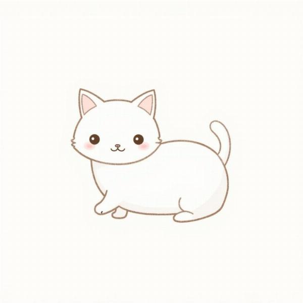 Tutorial paso a paso para dibujar un gato kawaii