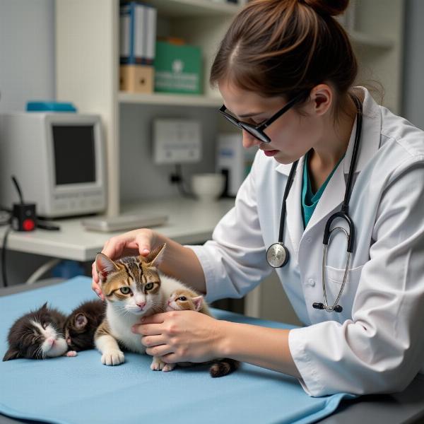 Cómo saber cuándo una gata va a parir